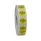 National Checking .75" Circle Trilingual Permanent Yellow Tuesday Label, PK2000 P7502R - alternate 3